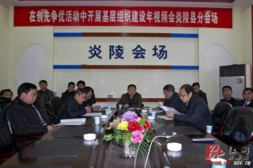 我县组织参加中组部基层组织建设年视频会议