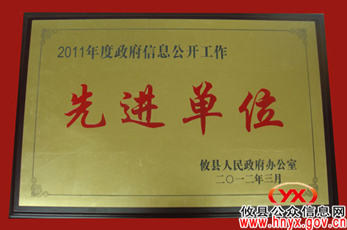 攸县人口计生局荣获2011年政府信息公开工作先进单位