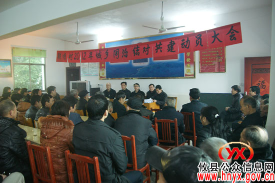 【结对共建】攸县旅游局与酒埠江镇联塘村进行“城乡同治”工作动员