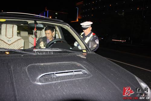 炎陵交警大队再掀 ＂酒驾＂专项整治新高潮