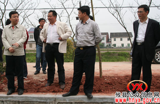 胡湘之一行到大同桥镇、新市镇督查春耕生产、春季造林和水利建设工作