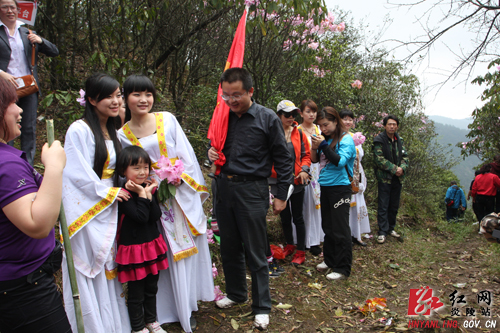 炎陵杜鹃花怒放 天下＂驴友＂慕名来