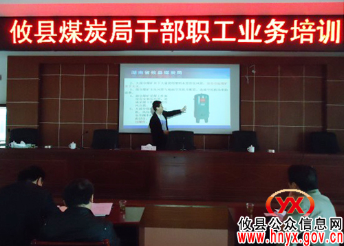 攸县煤炭局定期组织干部职工进行业务培训