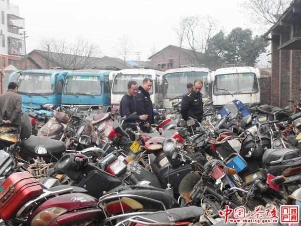 茶陵强制解体报废机动车177台