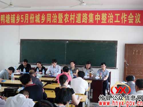 黄清秀一行到攸县鸭塘铺乡指导“城乡同治”等工作