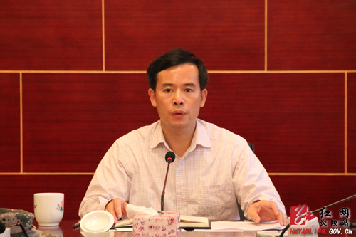 炎陵县认真部署当前防汛抗旱工作