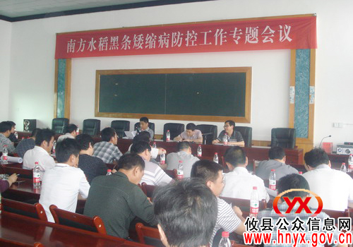 攸县部署南方水稻黑条矮缩病防控工作