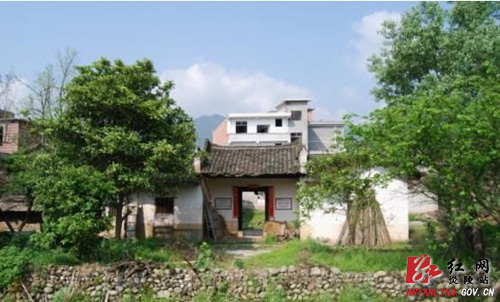 毛泽东旧居——水口桥头江家维修工程开工
