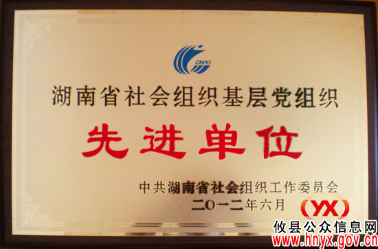 攸县作家协会被评为“湖南省社会组织基层党组织先进单位”