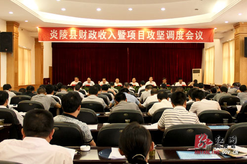 炎陵县财政收入暨项目攻坚调度会召开
