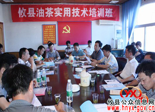 陈运发在全县油茶实用技术培训班上提出“三好”、“三化”要求
