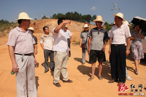 炎陵县西九龙大道建设项目全面铺开
