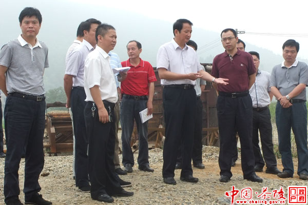 戴军勇一行调研茶陵河道采砂专项整治工作