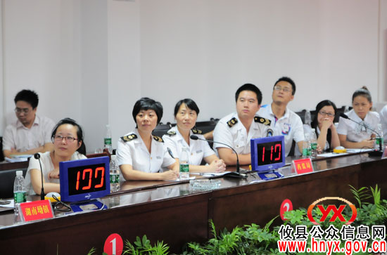 “城乡同治、结对共建”文明礼仪知识抢答赛半决赛第二场　县药监局以210分进入决赛