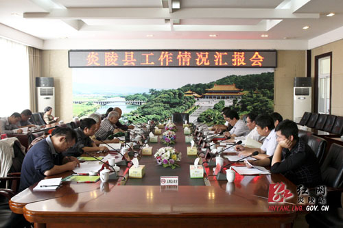 ＂湘菜产业红色湘东行＂考察组来炎考察湘菜产业发展情况