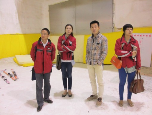 区旅游局赴浏阳瑞祥冰雪世界实地考察项目