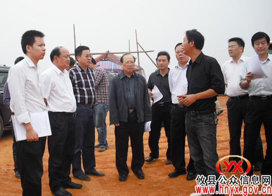 国家水利部相关负责人视察攸县坪阳庙乡自来水厂建设工地