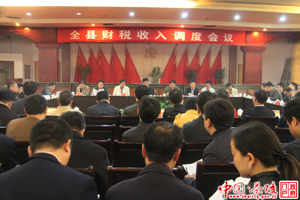 茶陵召开财税收入调度会议