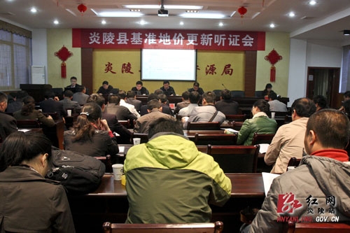 炎陵县召开城镇基准地价更新成果听证会