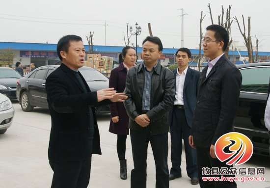 龚红果一行到攸县工业园视察并指导工作