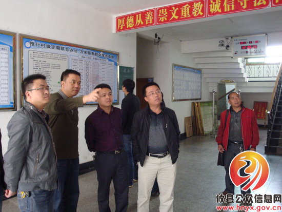 怀化市通道县来攸县槚山乡考察城乡同治等工作