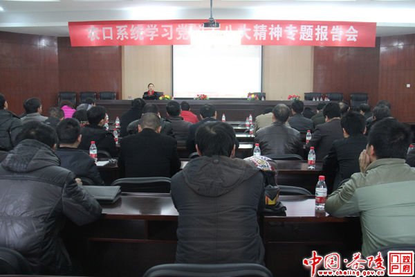 县农口系统学习党的“十八大”精神