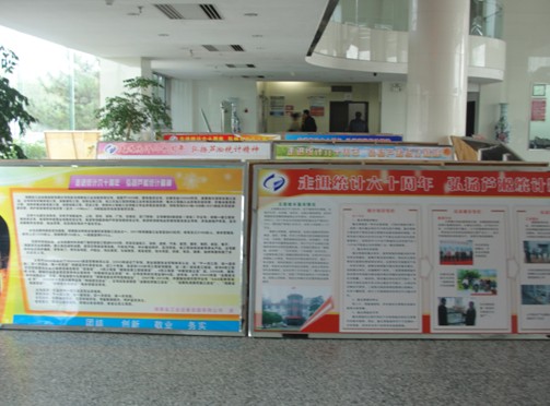 芦淞区统计局举办庆中国统计机构成立60周年板报征文展