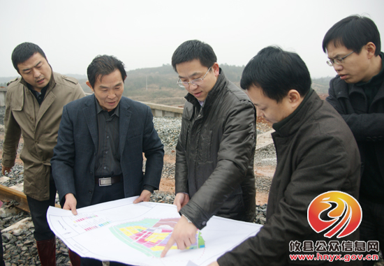 龚红果视察攸县重点工程项目建设情况