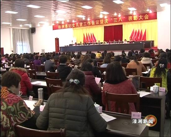 株洲县召开妇女儿童会议暨庆“三八”表彰大会