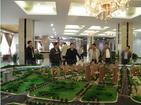 蔡典维一行16日视察磐龙生态社区项目/图