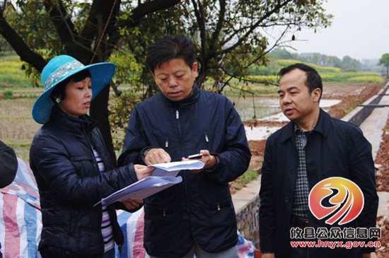 市国土局黄晓军一行调研攸县农村土地综合整治项目进展情况