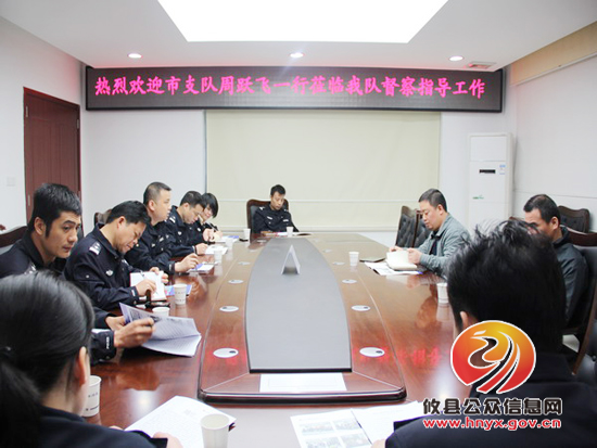 市交警支队周跃飞一行来攸指导货车违法行为专项行动