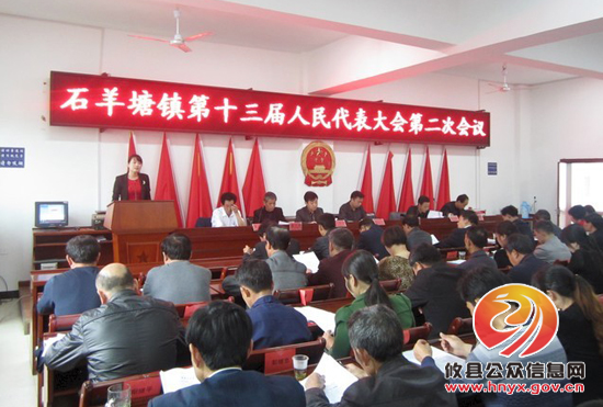石羊塘镇召开十三届人大二次会议　刘夏非、黄华畅分别当选为人大主席、镇长