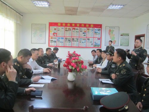 省预备役师师长段祥兵一行到新市镇视察预备役建设情况