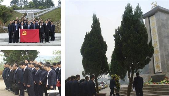 株洲县公路局清明祭扫革命烈士陵园