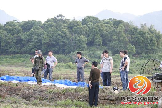省民俗摄影协会联合省越野飞行大队到鸾山镇进行动力伞飞行表演