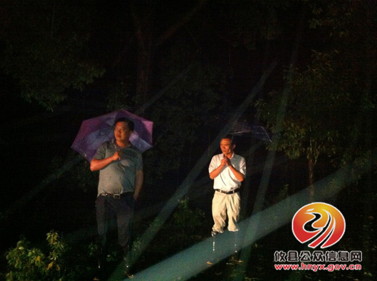 槚山乡积极应对强暴雨冰雹自然灾害天气