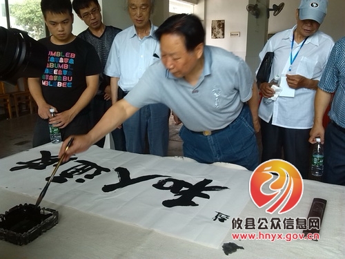 省诗词协会会长赵焱森一行到攸县黄丰桥镇督查指导文联工作