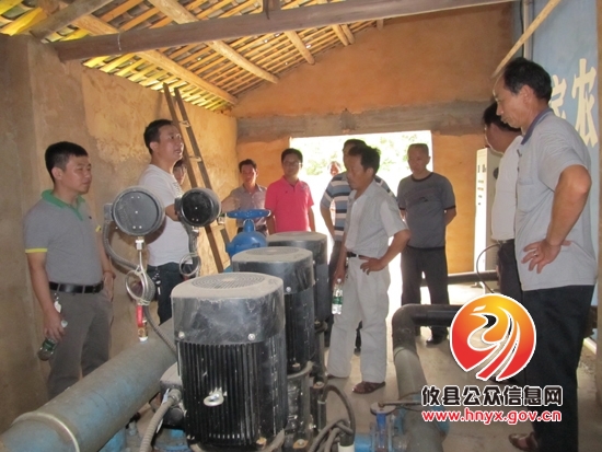 县人大代表视察石羊塘镇自来水工程