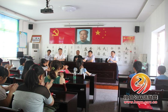 黄丰桥镇杨丰村书法暑期培训班学生作品展览