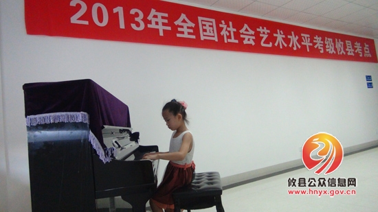 全国社会艺术水平考级在我县举行