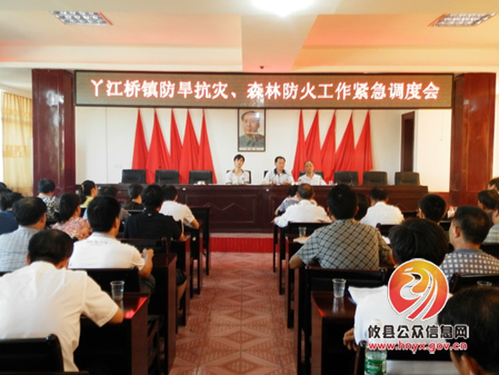 丫江桥镇紧急调度抗旱防火工作 宾玉良参加