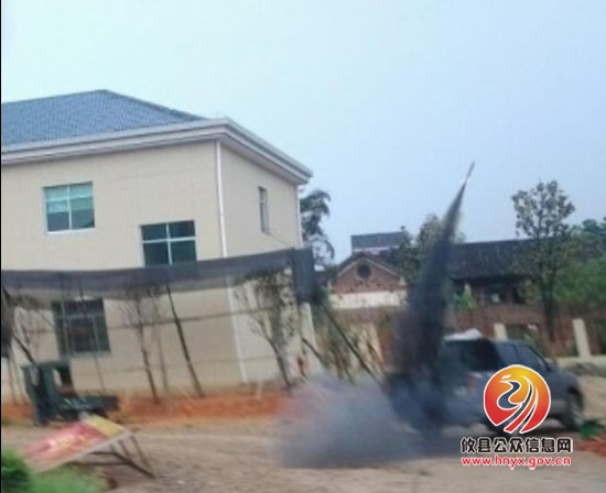 桃水镇实施人工降雨，缓解旱情