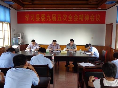 拆违大队贯彻县委九届五次全会精神