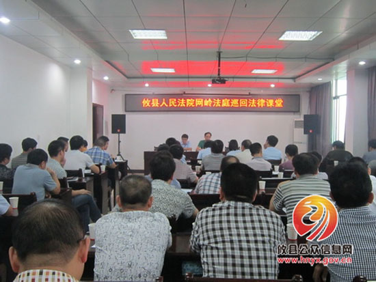 攸县人民法院网岭法庭巡回法律课堂在黄丰桥镇举行