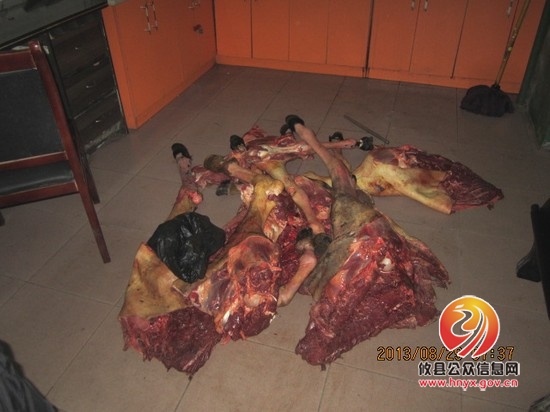 “挂驴头”卖马肉 攸县8商贩被查处