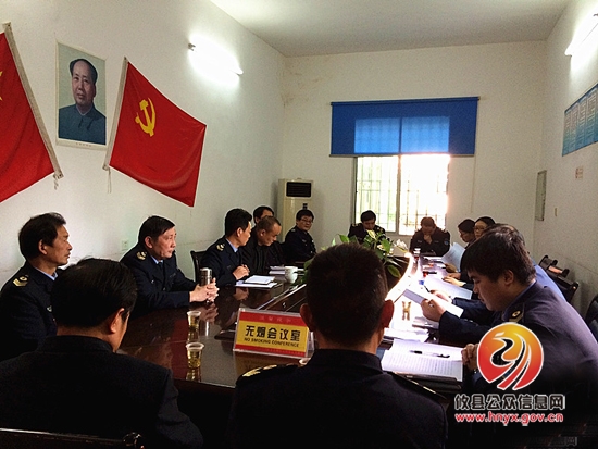 省卫生监督局纪检书记刘助腾一行来我县督查
