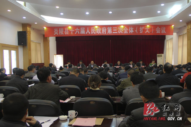 县十六届人民政府召开第三次全体（扩大）会议