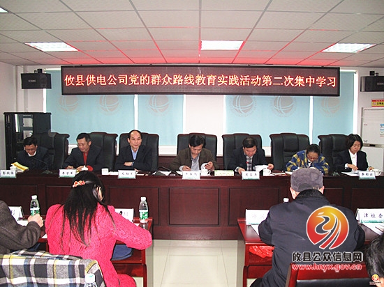 国网攸县供电公司组织开展党的群众路线教育实践活动第二次集中学习