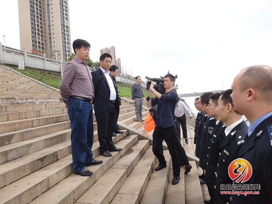 渔政执法船在洣水河首航执法